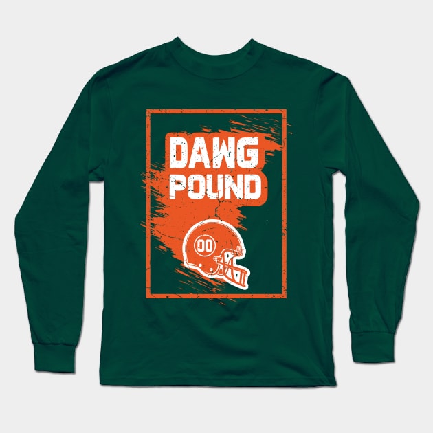 Dawg Pound Long Sleeve T-Shirt by Ribsa